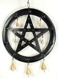 9 1-2" Black Pentagram Chime
