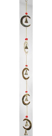 Crescent Moon Wind Chime 24"