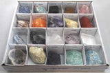 Flat Of 20 Stones & Crystals