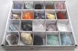 Flat Of 20 Stones & Crystals