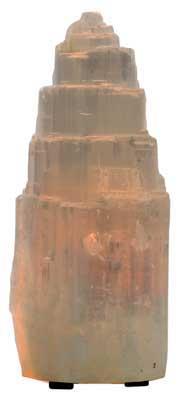 Selenite Lamp  10"