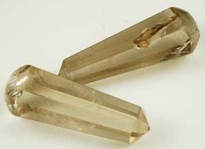 6-faceted Smoky Quartz Massager