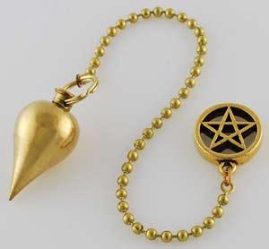 Brass Pendulum With Pentagram