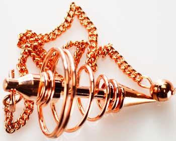 Copper Plated Spiral Pendulum