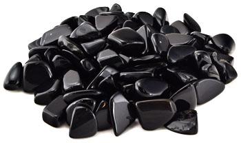1 Lb Black Obsidian Tumbled