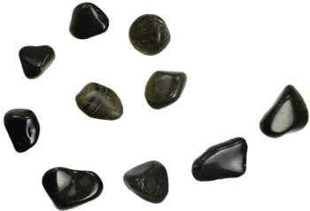 1 Lb Obsidian, Golden Tumbled