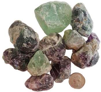 5 Lb Fluorite Untumbled Stones