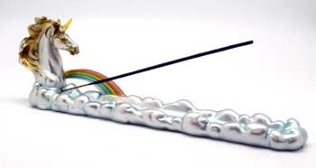 10" Unicorn Incense Holder