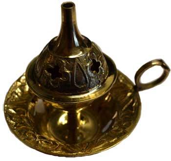 3" Brass Cone Incense Burner