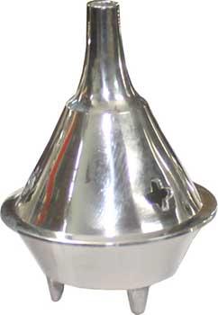 2 1-4" Silver Cone Burner Brass