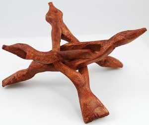 6" 3-legged Wooden Stand