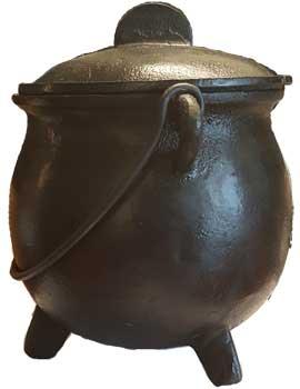 8" Cast Iron Cauldron  W- Lid