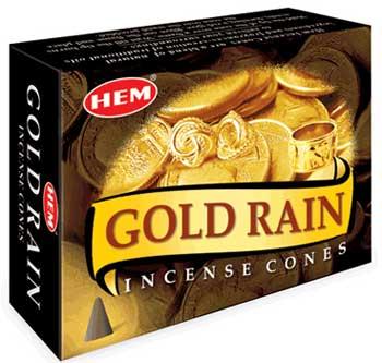 Gold Rain Hem Cone 10pk