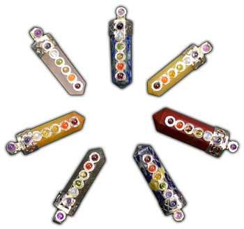 Crystal Pencil Point W- 7 Chakra