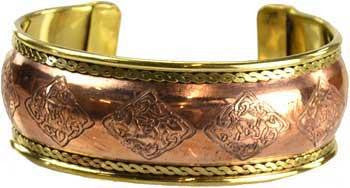 Celtic Engraved Copper And Brass