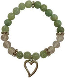 8mm Amazonite- Quartz Heart