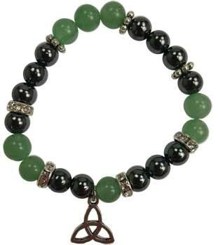 8mm Aventurine- Hematite Triquetra