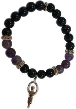 8mm Purple Goldstone- Amethyst Goddess