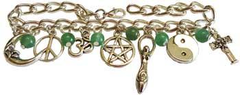 Green Adventurine Coexist Bracelet