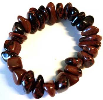 Mahogany Gemstone Bracelet Stretch