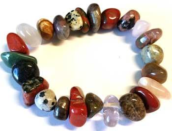 Mixed Stones Gemstone Bracelet Stretch