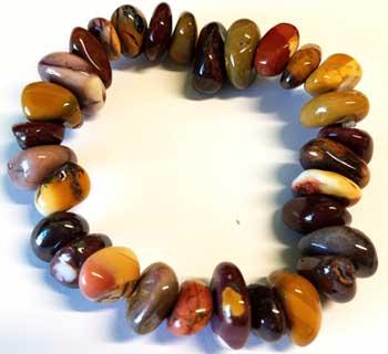 Mookaite Gemstone Bracelet Stretch