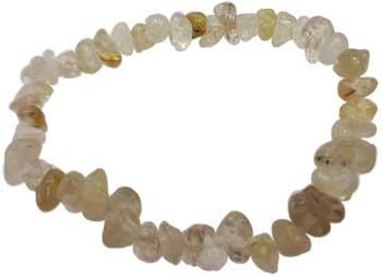 Rutilated Quartz Chip Bracelet