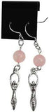 Rose Quartz Goddess Earrings