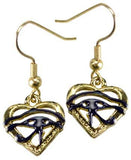 Eye Of Horus Heart Earring