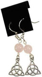 Rose Quartz Triquetra Earrings
