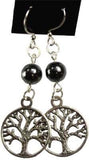 Hematite Tree Of Life Earrings