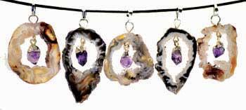 Small Amethyst Tumbled Pendant