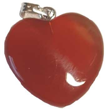 3-4" (20mm) Carnelian Heart