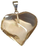 1" Citrine Natural Heart