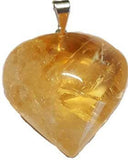 1" Citrine Heart