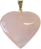 1" Rose Quartz Heart