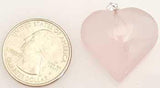 1" Rose Quartz Heart