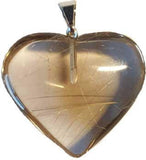 1" Smoky Quartz Heart