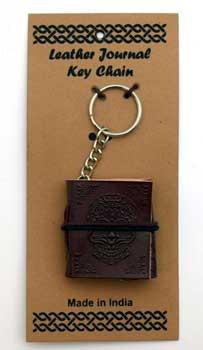 Day Of The Dead Leather Journal Key Chain