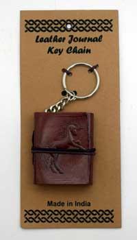 Unicorn Leather Journal Key Chain