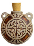 Celtic Knot Raku  Bottle