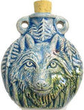 Wolf Raku  Bottle