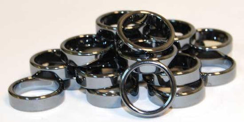 6mm Flat Hematite Rings (20-bag)