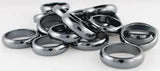 6mm Rounded Hematite Rings 20-bag