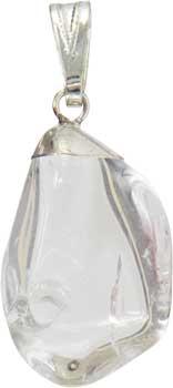 Clear Quartz Tumbled Pendant