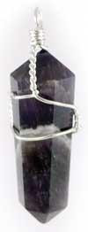 Amethyst Wire Wrapped Pencil