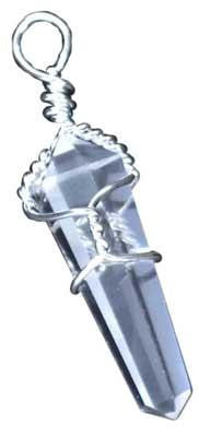 Quartz Wire Wrapped Pencil