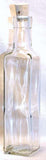 Square Glass Bottle With Cork