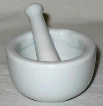 Mortar-pestle White 2"