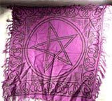 Pentagram Altar Cloth 18" X 18"